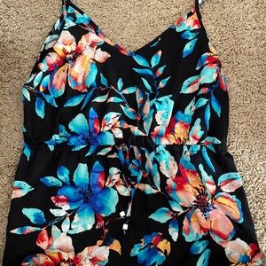 V Neck Tank Top with Tie Waist